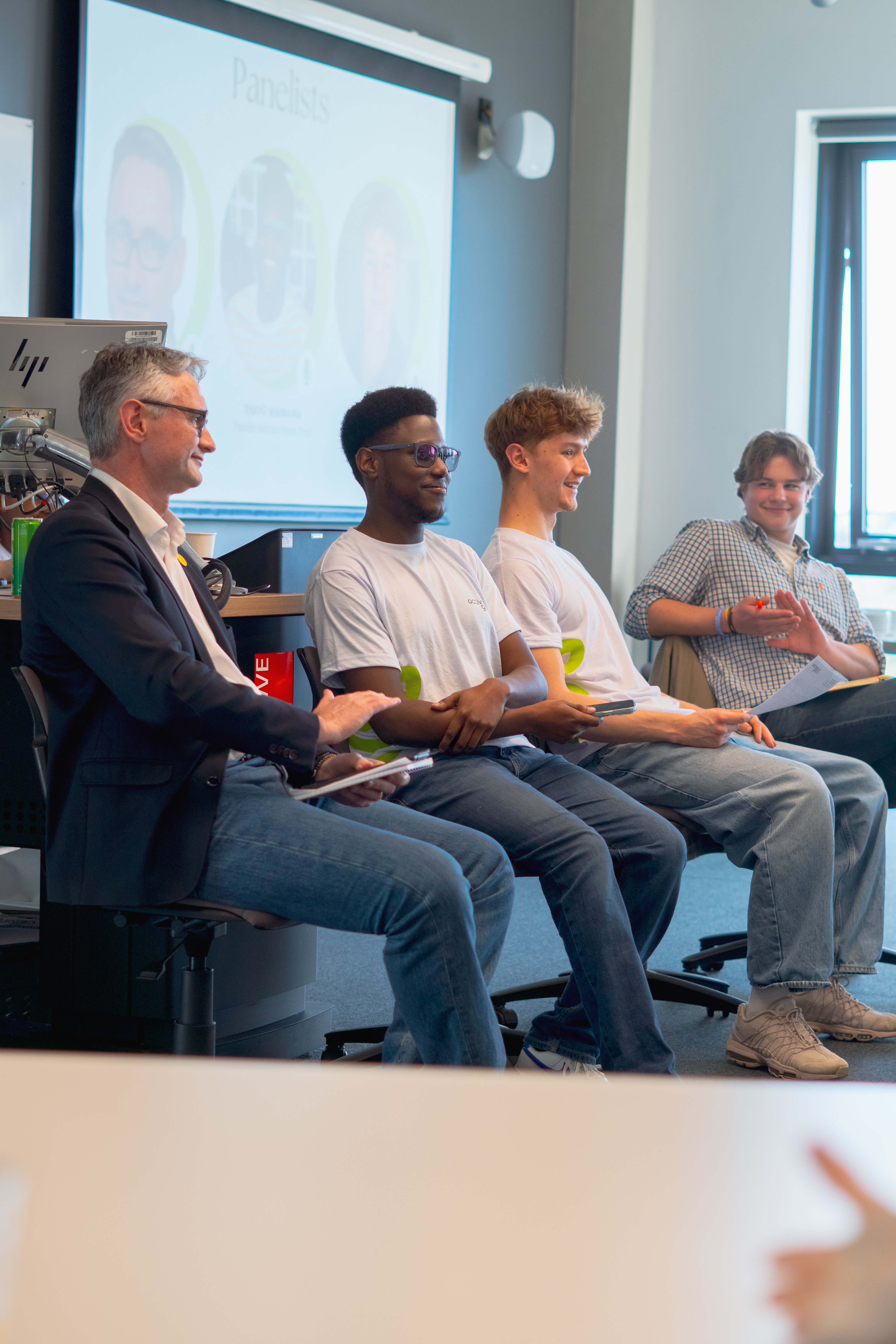 Panel members seated at an Activate Green Trust event